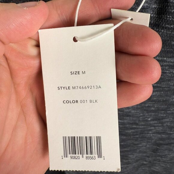 NWT VINCE Regular Fit Space Dyed Hoodie Black Medium - Picture 2 of 5